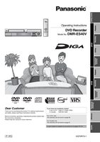 Panasonic DMRES40V TV/DVD Combo Operating Manual