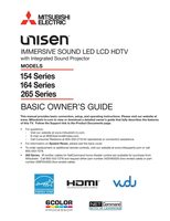 Mitsubishi LT40164 LT46164 LT55154 TV Operating Manuals Mitsubishi LT40164 LT46164 LT55154 TV Operating Manuals