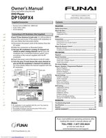 Funai DP100FX4 DVD Player Operating Manual