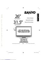 SANYO DP26670OM Operating Manuals
