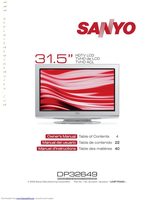 SANYO DP32649OM Operating Manuals