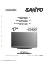 SANYO DP47840OM Operating Manuals