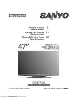 Sanyo DP47840 TV Operating Manual