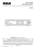 RCA DTA880 Digital TV Tuner Converter Box Operating Manual