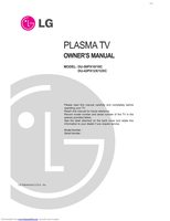 LG DU42PX12X TV Operating Manual