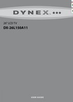 Dynex DX26L150A11A TV Operating Manual