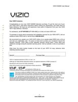 VIZIO E260MVOM Operating Manual