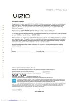 VIZIO E321VLOM TV Operating Manuals VIZIO E321VLOM TV Operating Manuals