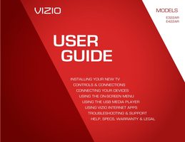 Vizio E322AR E422AR TV Operating Manual