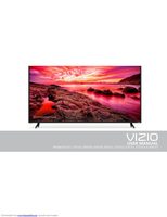 Vizio E55-E1 E60-E3 E65-E0 TV Operating Manual