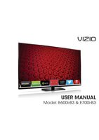 Vizio E700iB3 TV Operating Manual