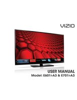 Vizio E601iA3 E701IA3 E701IA3E TV Operating Manual