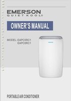 Emerson EAPC5RC1 EAPC6RC1 QUIET KOOL PORTABLE Air Conditioner Unit Operating Manual