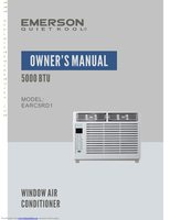 Emerson EARC5RD1 In Window 5000 BTU Air Conditioner Unit Operating Manual