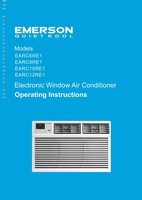 Emerson EARC12RE1 EARC10RE1 EARC8RE1 EARC6RE1 Quiet Kool Air Conditioner Unit Operating Manual