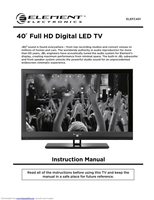 Element ELEFC401 TV Operating Manual