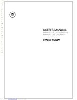 Westinghouse EW39T5KWOM Operating Manuals