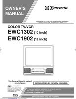 Emerson EWC1302 TV/VCR Combo Operating Manual