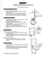 Download Anderic FAN2R for Hampton Bay Ceiling Fan Receiver documentation