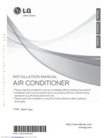 LG LMAN095HVT Air Conditioner Unit Operating Manual