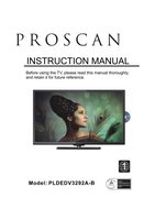 Proscan PLDEDV3292AOM TV Operating Manual