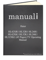 Haier HL42XR1 HL32R1 HL26R1 HL42XK1 HL32K1 HL26K1 HL32XK1 (45 pages) TV Operating Manual