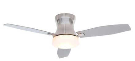 Hampton Bay Marta 52 in Brushed Nickel Ceiling Fan