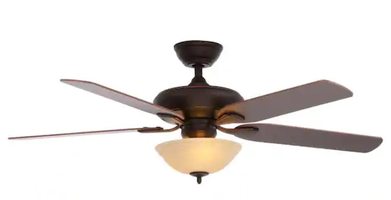 Hampton Bay FLOWE 52 IN Mediterranean Bronze Ceiling Fan