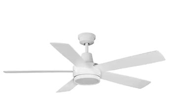Hampton Bay Fanelee 54 in. White Color Changing Integrated LED Matte White Smart Hubspace Ceiling Fan