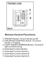 Hampton Bay TX028C-LRC Ceiling Fan Remote Control