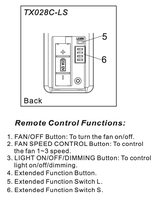 Hampton Bay TX028C-LS Ceiling Fan Remote Control