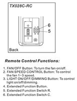 Hampton Bay TX028C-RS Ceiling Fan Remote Control