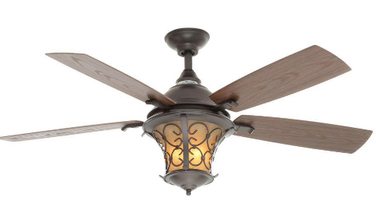 Hampton Bay Veranda II 52 in Indoor/Outdoor Natural Iron Ceiling Fan