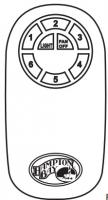 Hampton Bay HAM001 Ceiling Fan Remote Control