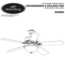 Harbor Breeze 0599849 CROSSWINDS II Ceiling Fan