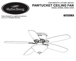Harbor Breeze 40305 PAWTUCKET Ceiling Fan