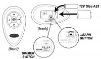 Harbor Breeze RCE-103LW Ceiling Fan Remote Control