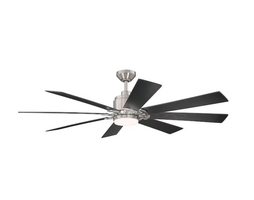 Harbor Breeze TAL60BNK8LR Talamore 60in Brushed Nickel Ceiling Fan