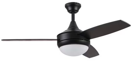 Harbor Breeze TG44MBK3D1RC Beach Creek LED Ceiling Fan