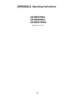 Panasonic CSMKE9NKU Air Conditioner Unit Operating Manual