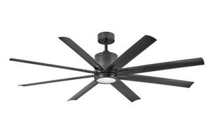 Hinkley Lighting 902466FMBLWD Vantage 66 Inch 8 Blade Ceiling Fan with Light Kit