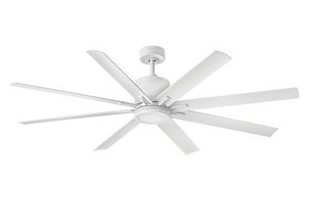 Hinkley Lighting 902466FMWLWD Vantage 66 Inch 8 Blade Ceiling Fan with Light Kit
