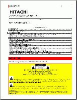 Hitachi 27MM20B TV Operating Manual