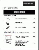 HITACHI 36SDX88BOM Operating Manuals