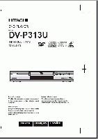 Hitachi DVP313U DVD Player Operating Manual