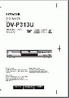 HITACHI DVP313UOM DVD Player Operating Manuals HITACHI DVP313UOM DVD Player Operating Manuals