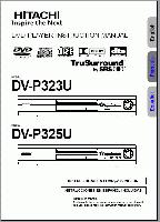 HITACHI DVP323U DVP325UOM DVD Player Operating Manuals HITACHI DVP323U DVP325UOM DVD Player Operating Manuals