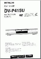 HITACHI DVP415UOM DVD Player Operating Manuals HITACHI DVP415UOM DVD Player Operating Manuals