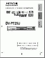 Hitachi DVP725U DVD Player Operating Manual