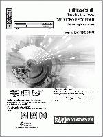 Hitachi DVRX5000U DVD Player Operating Manual